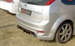 7 799 р. Юбка-диффузор заднего бампера Sport Ford Focus 2 хэтчбэк 3 дв. дорестайлинг (2004-2007) (Неокрашенная)  с доставкой в г. Кемерово. Увеличить фотографию 3