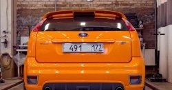 5 999 р. Накладка заднего бампера ST Sport  Ford Focus  2 (2004-2008) хэтчбэк 3 дв. дорестайлинг, хэтчбэк 5 дв. дорестайлинг (Неокрашенный)  с доставкой в г. Кемерово. Увеличить фотографию 4