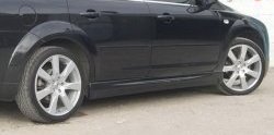 4 649 р. Пороги накладки ICС  Ford Focus  2 (2004-2011)  седан дорестайлинг, универсал дорестайлинг, хэтчбэк 5 дв. дорестайлинг, седан рестайлинг, универсал рестайлинг, хэтчбэк 5 дв. рестайлинг (Неокрашенные)  с доставкой в г. Кемерово. Увеличить фотографию 4