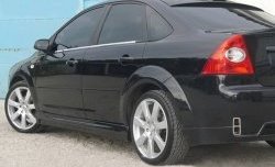 4 649 р. Пороги накладки ICС  Ford Focus  2 (2004-2011)  седан дорестайлинг, универсал дорестайлинг, хэтчбэк 5 дв. дорестайлинг, седан рестайлинг, универсал рестайлинг, хэтчбэк 5 дв. рестайлинг (Неокрашенные)  с доставкой в г. Кемерово. Увеличить фотографию 5