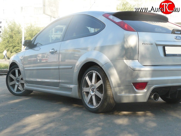 5 899 р. Пороги накладки MaxS  Ford Focus  2 (2004-2011) хэтчбэк 3 дв. дорестайлинг, хэтчбэк 3 дв. рестайлинг (Неокрашенные)  с доставкой в г. Кемерово