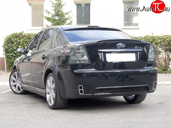 14 299 р. Задний бампер Concept  Ford Focus  2 (2004-2011)  седан дорестайлинг, седан рестайлинг (Неокрашенный)  с доставкой в г. Кемерово