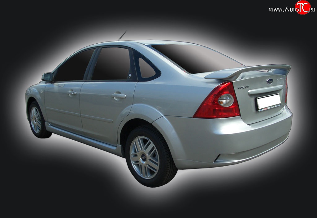 6 499 р. Задний бампер GT Dynamics Ford Focus 2  седан дорестайлинг (2004-2008) (Неокрашенный)  с доставкой в г. Кемерово