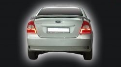 6 499 р. Задний бампер GT Dynamics Ford Focus 2  седан дорестайлинг (2004-2008) (Неокрашенный)  с доставкой в г. Кемерово. Увеличить фотографию 2