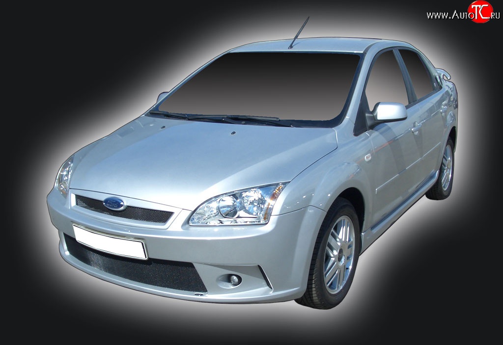 2 549 р. Решётка радиатора GT Dynamics Ford Focus 2 универсал дорестайлинг (2004-2008) (Неокрашенная)  с доставкой в г. Кемерово