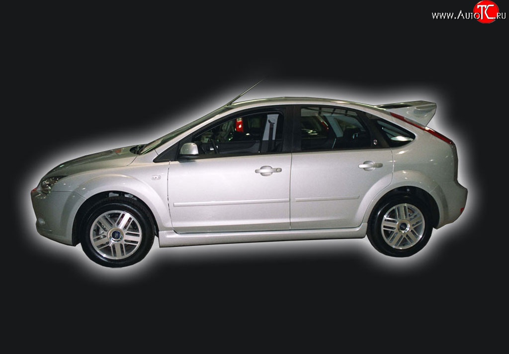 5 999 р. Пороги накладки GT Dynamics Ford Focus 2 хэтчбэк 5 дв. рестайлинг (2007-2011) (Неокрашенные)  с доставкой в г. Кемерово