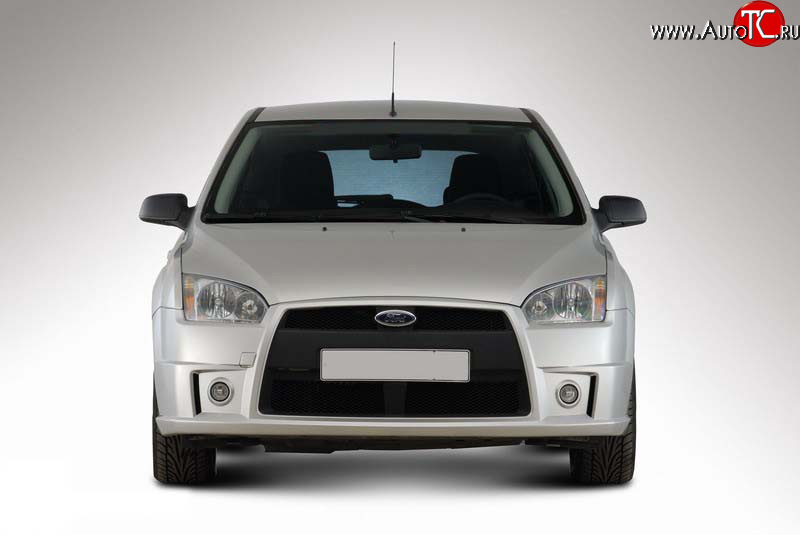 5 599 р. Передний бампер YTE Ford Focus 2 хэтчбэк 5 дв. дорестайлинг (2004-2008) (Неокрашенный)  с доставкой в г. Кемерово