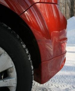1 699 р. Накладка заднего бампера AutoTC Ford Focus 2 хэтчбэк 5 дв. рестайлинг (2007-2011) (Неокрашенная)  с доставкой в г. Кемерово. Увеличить фотографию 4