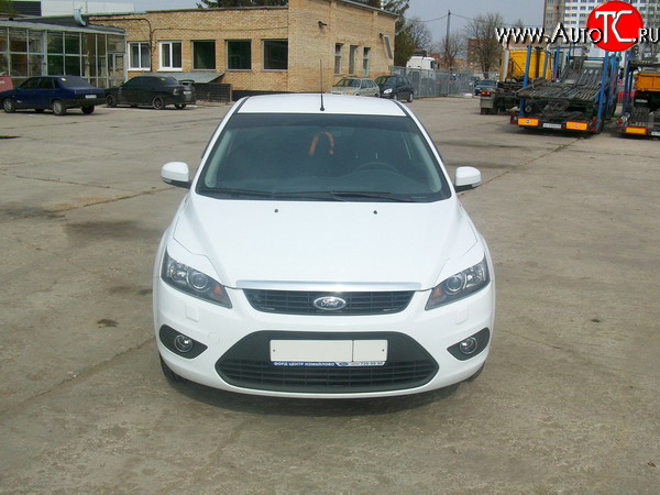 1 149 р. Реснички Loder 1899 широкие №1 Ford Focus 2 хэтчбэк 3 дв. рестайлинг (2007-2011) (Неокрашенные)  с доставкой в г. Кемерово