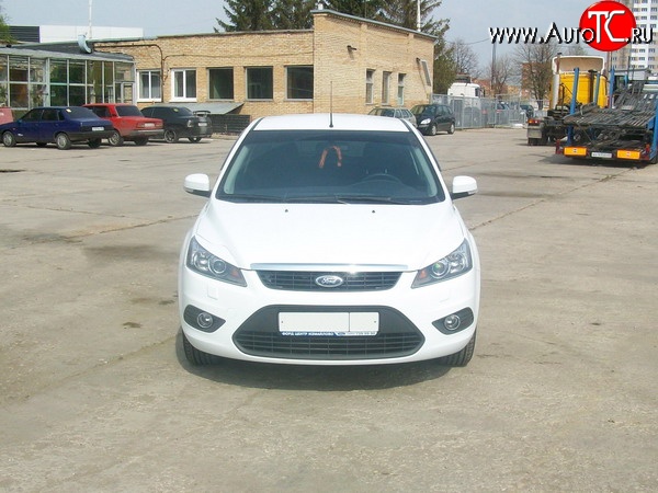 1 149 р. Комплект узких ресничек Loder Ford Focus 2 универсал рестайлинг (2007-2011) (Неокрашенные)  с доставкой в г. Кемерово