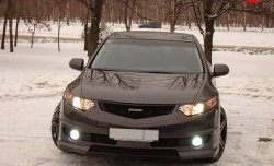 27 799 р. Передний бампер MUGEN Honda Accord 8 CU седан дорестайлинг (2008-2011) (Неокрашенный)  с доставкой в г. Кемерово. Увеличить фотографию 2