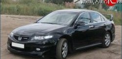 8 499 р. Накладка переднего бампера Mugen Style  Honda Accord ( 7 CL,  7 CM) (2005-2008) седан рестайлинг, универсал рестайлинг (Неокрашенная)  с доставкой в г. Кемерово. Увеличить фотографию 2