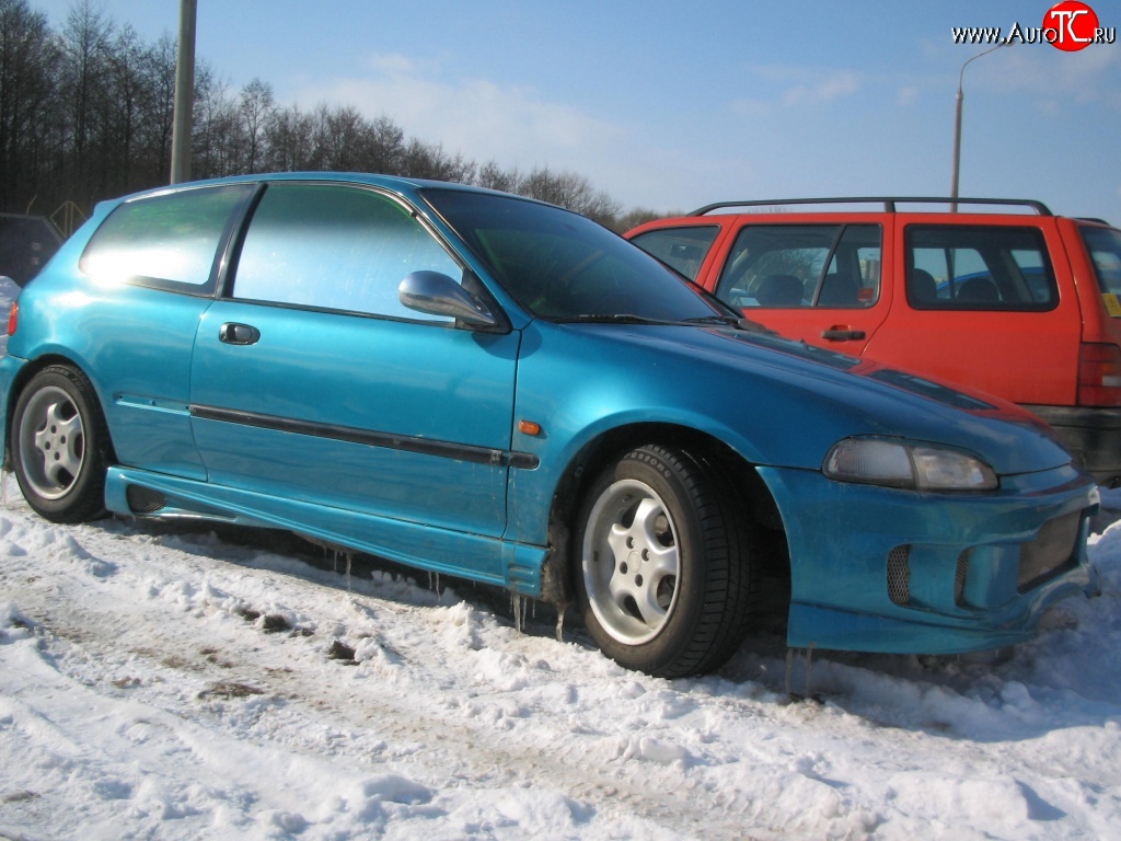 3 449 р. Пороги накладки R-Style Honda Civic EG седан (1992-1995)  с доставкой в г. Кемерово
