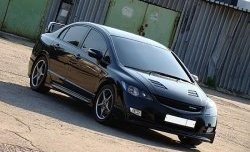 27 999 р. Пластиковый капот Mugen Style  Honda Civic  FD (2005-2011) седан дорестайлинг, седан рестайлинг (Неокрашенный)  с доставкой в г. Кемерово. Увеличить фотографию 6