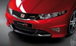 Накладка переднего бампера Type R Honda Civic FK,FN хэтчбэк 5 дв. дорестайлинг (2005-2008)