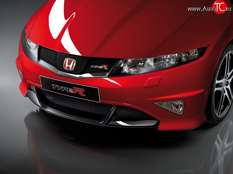 4 999 р. Накладка переднего бампера Type R Honda Civic FK,FN хэтчбэк 5 дв. дорестайлинг (2005-2008)  с доставкой в г. Кемерово
