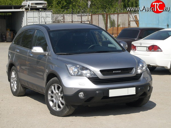 4 699 р. Решётка радиатора Mugen Style  Honda CR-V  RE1,RE2,RE3,RE4,RE5,RE7 (2007-2010) дорестайлинг (Неокрашенная)  с доставкой в г. Кемерово