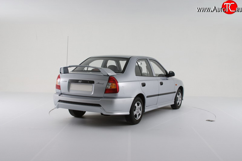 2 049 р. Пороги накладки Классик Hyundai Accent 2 LC седан дорестайлинг (ТагАЗ) (1999-2012) (Неокрашенные)  с доставкой в г. Кемерово