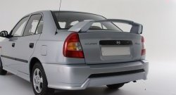 5 099 р. Задний бампер Классик  Hyundai Accent  седан ТагАЗ (2001-2012) (Неокрашенный)  с доставкой в г. Кемерово. Увеличить фотографию 1