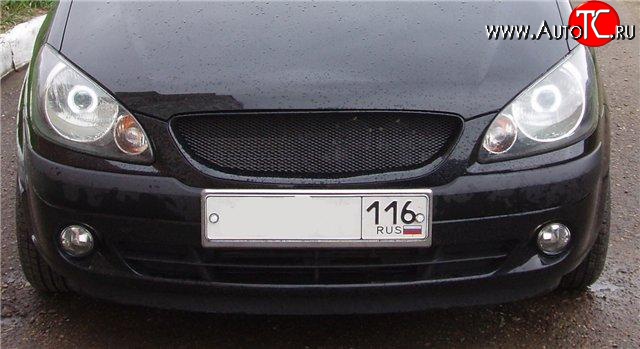 2 099 р. Решётка радиатора Sport Hyundai Getz TB хэтчбэк 5 дв. рестайлинг (2005-2010) (Неокрашенная)  с доставкой в г. Кемерово