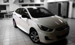 1 099 р. Реснички Sport Hyundai Solaris RBr седан дорестайлинг (2010-2014) (Неокрашенные)  с доставкой в г. Кемерово. Увеличить фотографию 6