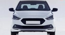 1 099 р. Реснички Sport Hyundai Solaris RBr седан дорестайлинг (2010-2014) (Неокрашенные)  с доставкой в г. Кемерово. Увеличить фотографию 3