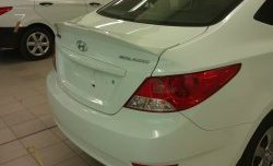 5 799 р. Лип спойлер Style  Hyundai Solaris  RBr (2010-2017) седан дорестайлинг, седан рестайлинг (Неокрашенный)  с доставкой в г. Кемерово. Увеличить фотографию 8