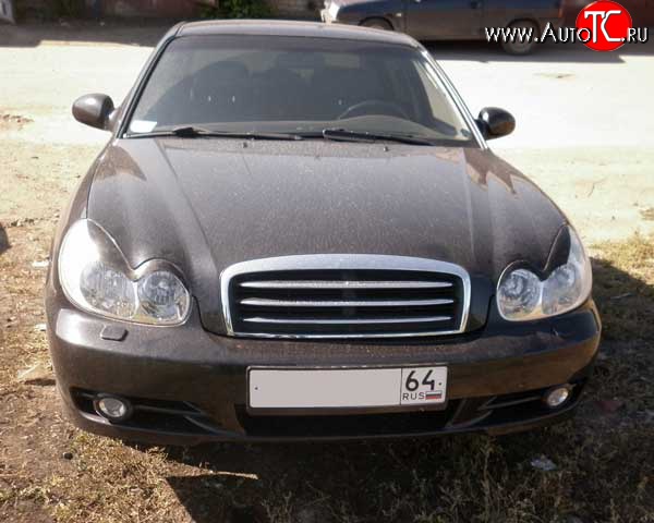 1 299 р. Реснички M-VRS Hyundai Sonata EF рестайлинг ТагАЗ (2001-2013) (Неокрашенные)  с доставкой в г. Кемерово