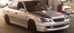 2 549 р. Пороги накладки ATH-classic Hyundai Accent 2 LC седан дорестайлинг (ТагАЗ) (1999-2012) (Неокрашенные)  с доставкой в г. Кемерово. Увеличить фотографию 2