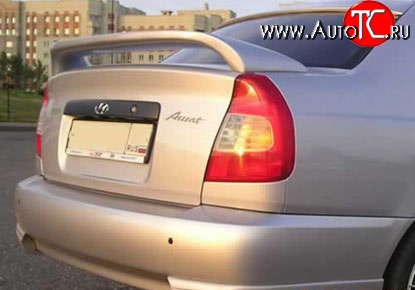 5 249 р. Спойлер Street Hyundai Accent 2 LC седан дорестайлинг (ТагАЗ) (1999-2012) (Неокрашенный)  с доставкой в г. Кемерово