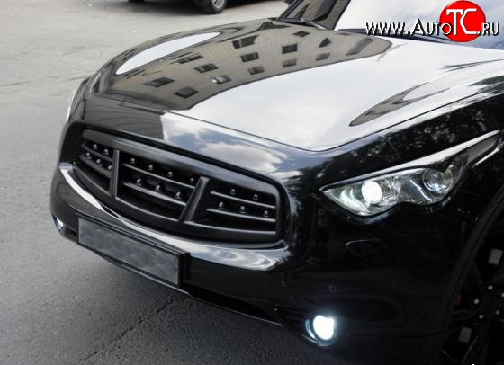 4 399 р. Решётка радиатора Sport  INFINITI FX35  S51 - FX50  S51 (Неокрашенная)  с доставкой в г. Кемерово