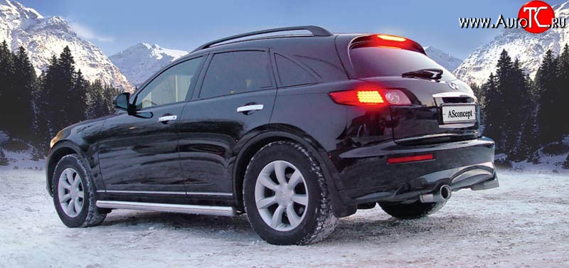 1 499 р. Накладка на гнездо номерного знака ASconcept INFINITI FX35 S50 дорестайлинг (2002-2005)  с доставкой в г. Кемерово