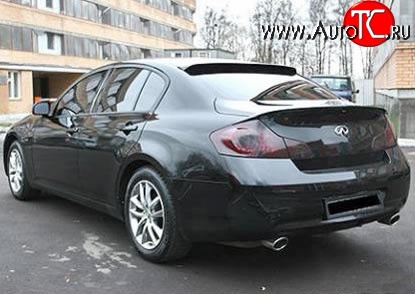 5 949 р. Накладка H Style на заднее лобовое стекло автомобиля INFINITI GF35 (2002-2008) (Неокрашенный)  с доставкой в г. Кемерово