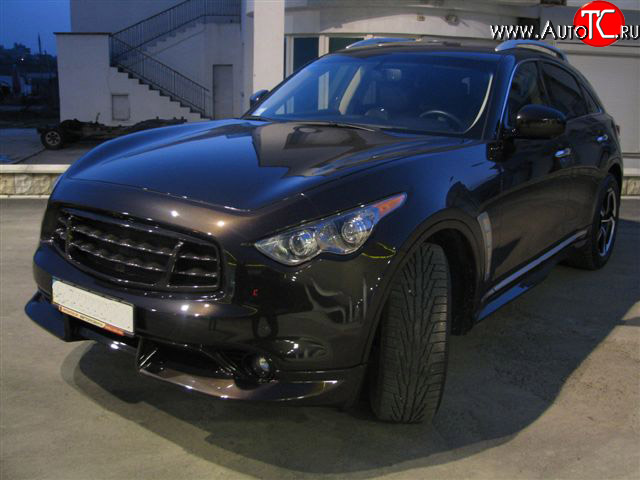 11 599 р. Пороги накладки Diablo INFINITI FX50 S51 дорестайлинг (2008-2011) (Неокрашенные)  с доставкой в г. Кемерово