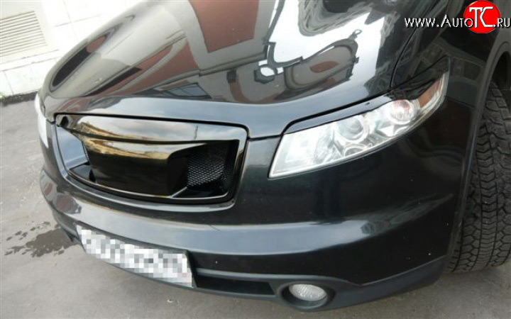 3 999 р. Реснички Devil INFINITI FX35 S50 рестайлинг (2006-2008) (Неокрашенные)  с доставкой в г. Кемерово