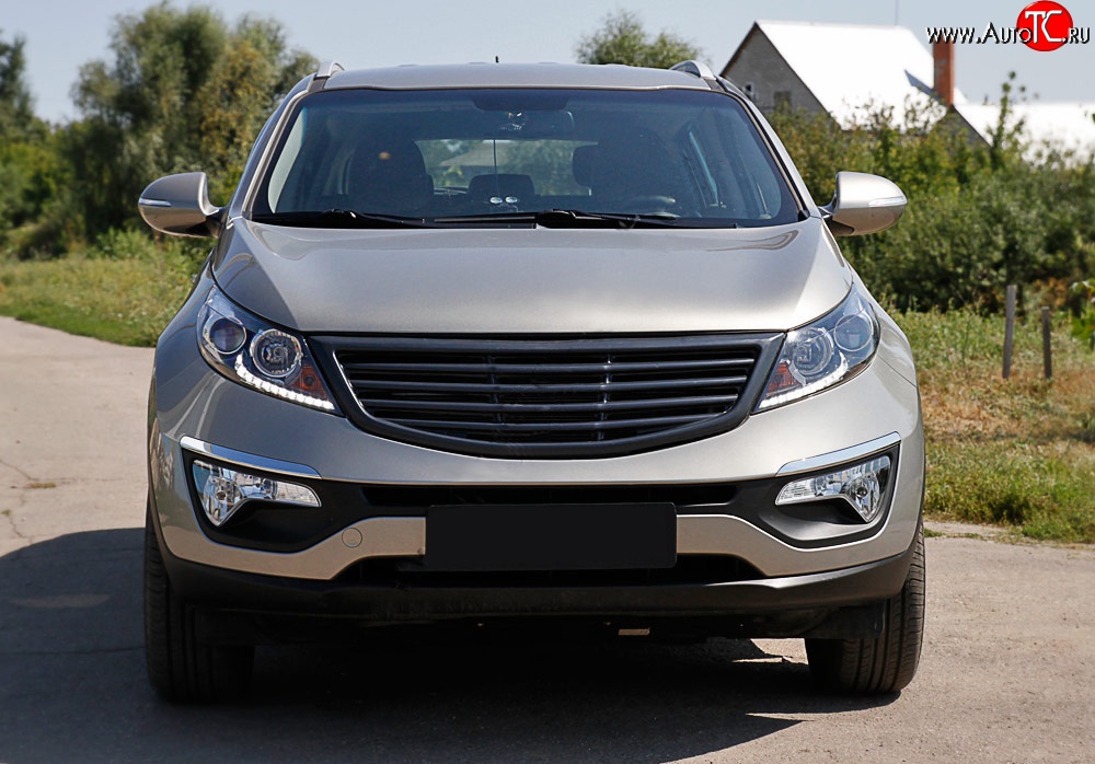 71 999 р. Решётка радиатора RA V1  KIA Sportage  3 SL (2010-2016) дорестайлинг, рестайлинг (Неокрашенная)  с доставкой в г. Кемерово