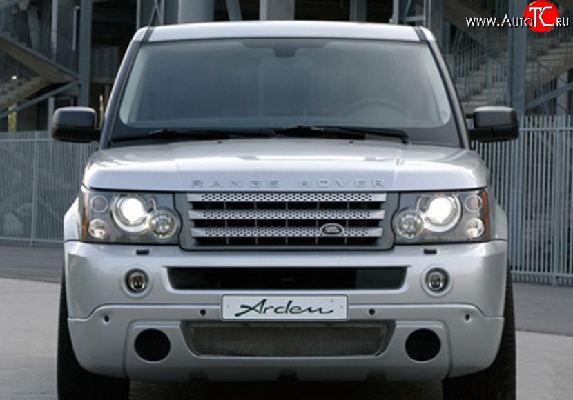 14 949 р. Накладка переднего бампера ARDEN Land Rover Range Rover Sport 1 L320 дорестайлинг (2005-2009) (Накладка без решёток, Неокрашенная)  с доставкой в г. Кемерово