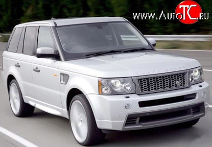 37 699 р. Передний бампер Stormer Land Rover Range Rover Sport 1 L320 дорестайлинг (2005-2009) (Бампер без решёток, Неокрашенный)  с доставкой в г. Кемерово