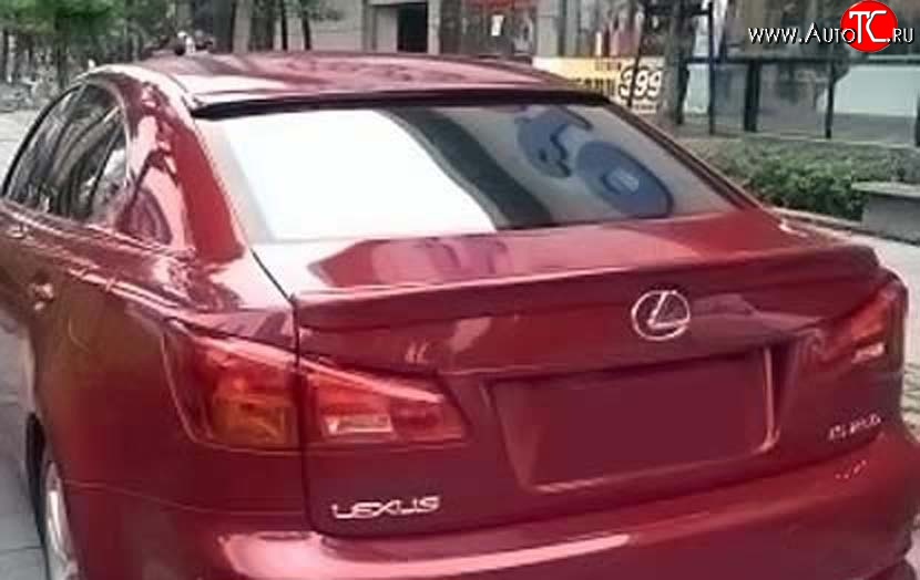 5 749 р. Козырёк на заднее лобовое стекло F-Sport Lexus IS250 XE20 седан дорестайлинг (2005-2013) (Неокрашенный)  с доставкой в г. Кемерово