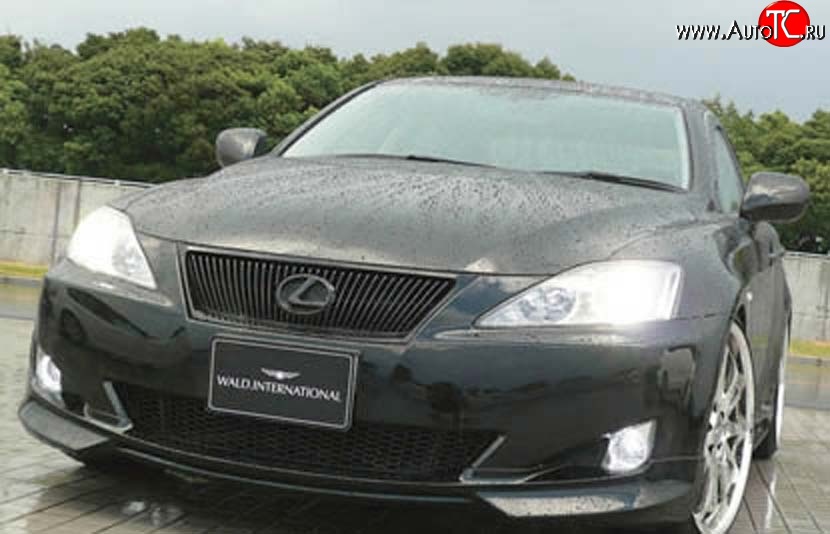 11 399 р. Накладка переднего бампера Wald Lexus IS250 XE20 седан дорестайлинг (2005-2013) (Неокрашенная)  с доставкой в г. Кемерово