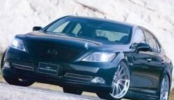 15 699 р. Накладка переднего бампера Wald Lexus LS460 XF40 дорестайлинг (2006-2009) (Неокрашенная)  с доставкой в г. Кемерово. Увеличить фотографию 2