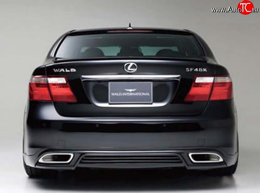 15 699 р. Накладка заднего бампера Wald Lexus LS460 XF40 дорестайлинг (2006-2009) (Неокрашенная)  с доставкой в г. Кемерово