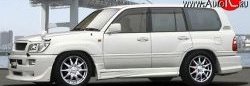 18 449 р. Пороги накладки JAOS Style Lexus LX470 J100 дорестайлинг (1998-2002) (Неокрашенные)  с доставкой в г. Кемерово. Увеличить фотографию 2