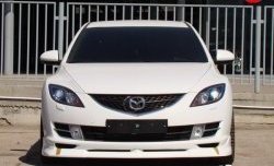 6 599 р. Накладка Sport на передний бампер в комплектации Turing  Mazda 6  GH (2007-2010) дорестайлинг лифтбэк, дорестайлинг седан (Неокрашенная)  с доставкой в г. Кемерово. Увеличить фотографию 2