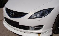 6 599 р. Накладка Sport на передний бампер в комплектации Turing  Mazda 6  GH (2007-2010) дорестайлинг лифтбэк, дорестайлинг седан (Неокрашенная)  с доставкой в г. Кемерово. Увеличить фотографию 3
