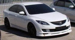 6 599 р. Накладка Sport на передний бампер в комплектации Turing  Mazda 6  GH (2007-2010) дорестайлинг лифтбэк, дорестайлинг седан (Неокрашенная)  с доставкой в г. Кемерово. Увеличить фотографию 4