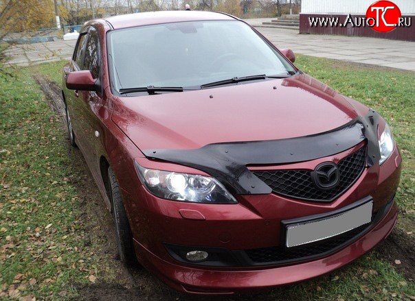 4 999 р. Накладка переднего бампера Sport  Mazda 3/Axela  BK (2003-2006) дорестайлинг, хэтчбэк (Неокрашенная)  с доставкой в г. Кемерово