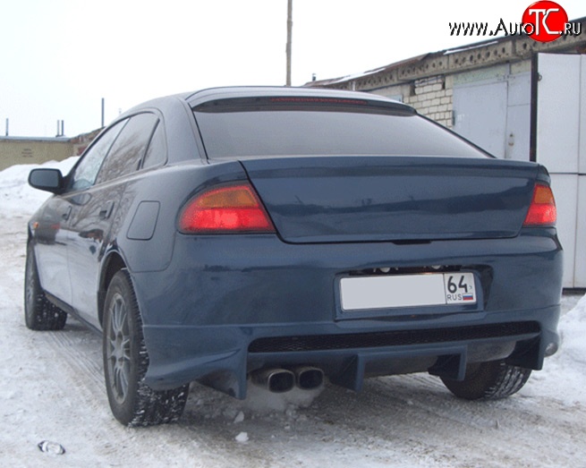 6 899 р. Накладка заднего бампера M-VRS Mazda 323 BA дорестайлинг седан (1994-1996) (Неокрашенная)  с доставкой в г. Кемерово