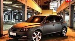 3 149 р. Решётка радиатора Racing  Mazda 3/Axela  BK (2003-2006) дорестайлинг, хэтчбэк (Неокрашенная)  с доставкой в г. Кемерово. Увеличить фотографию 2