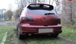 7 319 р. Спойлер Racing Mazda 3/Axela BK дорестайлинг, хэтчбэк (2003-2006) (Неокрашенный)  с доставкой в г. Кемерово. Увеличить фотографию 3